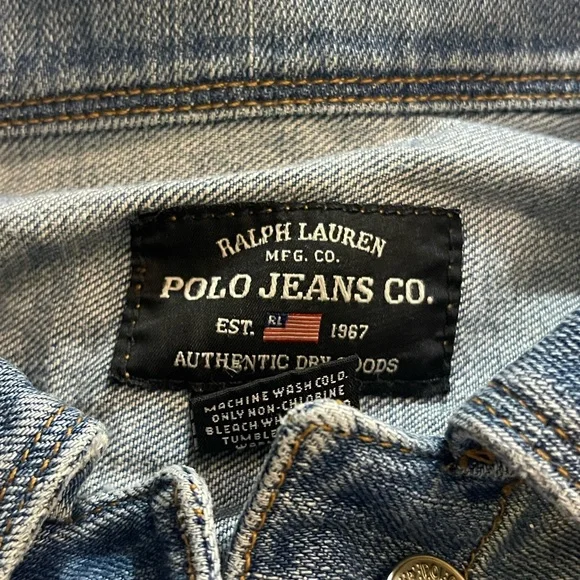 Ralph Lauren Polo Jeans Co. Light Blue Denim Jacket - Picture 3 of 6